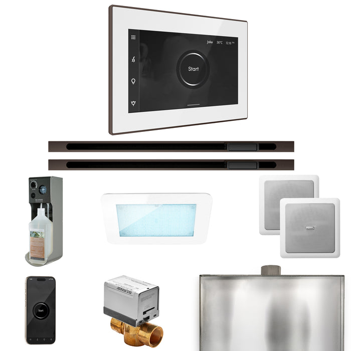 XDream Max Steam Shower Control Package with iSteamX Control and Linear Steamhead