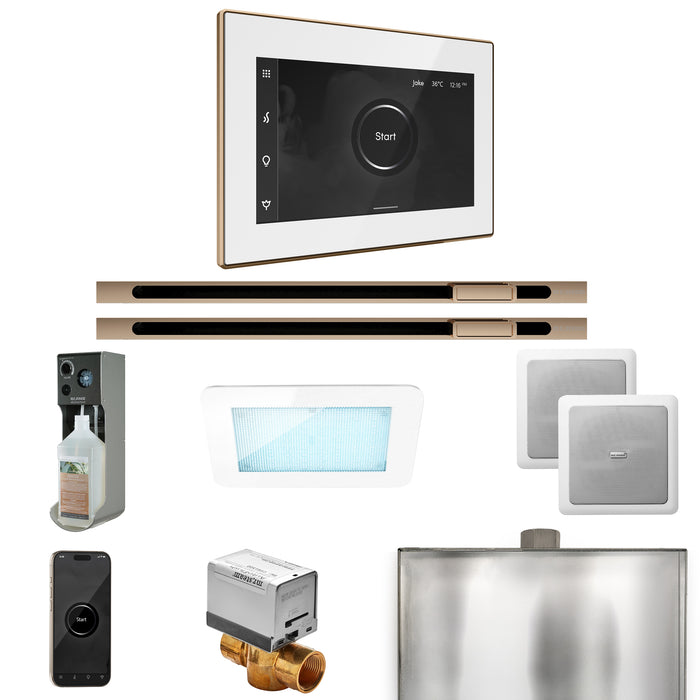 XDream Max Steam Shower Control Package with iSteamX Control and Linear Steamhead