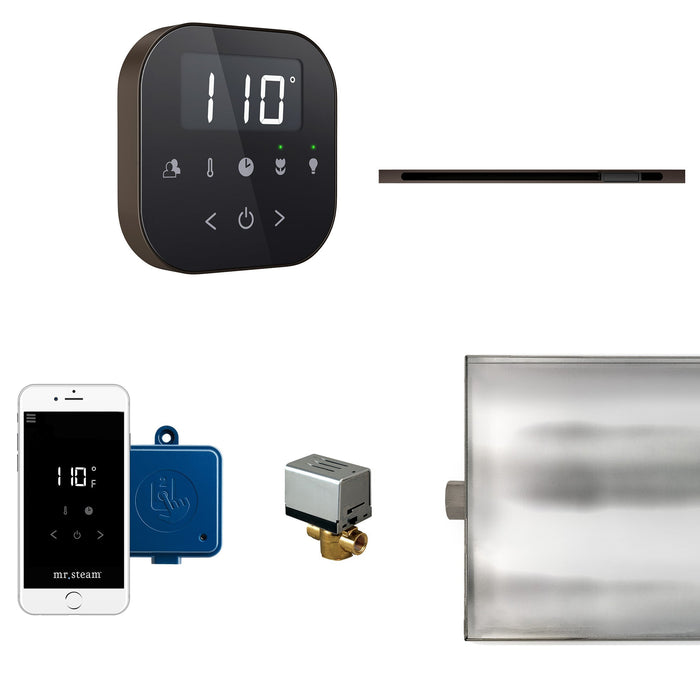 AirButler Linear Steam Shower Control Package with AirTempo Control and Linear SteamHead - Sauna Heater Supply