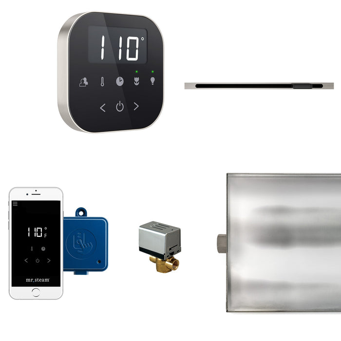 AirButler Linear Steam Shower Control Package with AirTempo Control and Linear SteamHead - Sauna Heater Supply