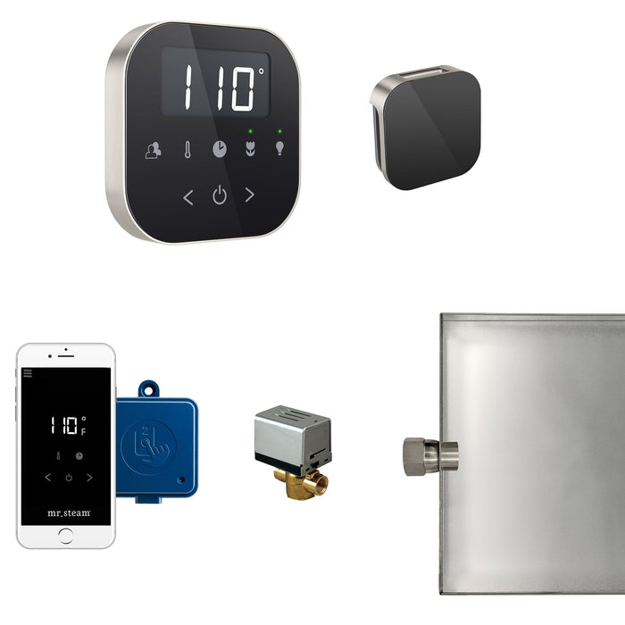 AirButler Steam Shower Control Package with AirTempo Control and Aroma Glass SteamHead - Sauna Heater Supply