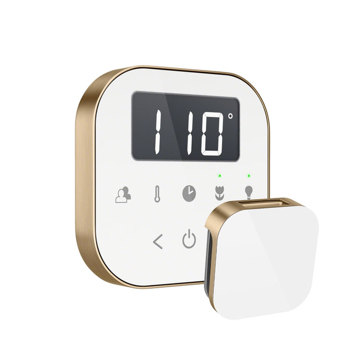 AirTempo Steam Shower Control and Aroma Glass SteamHead - Sauna Heater Supply