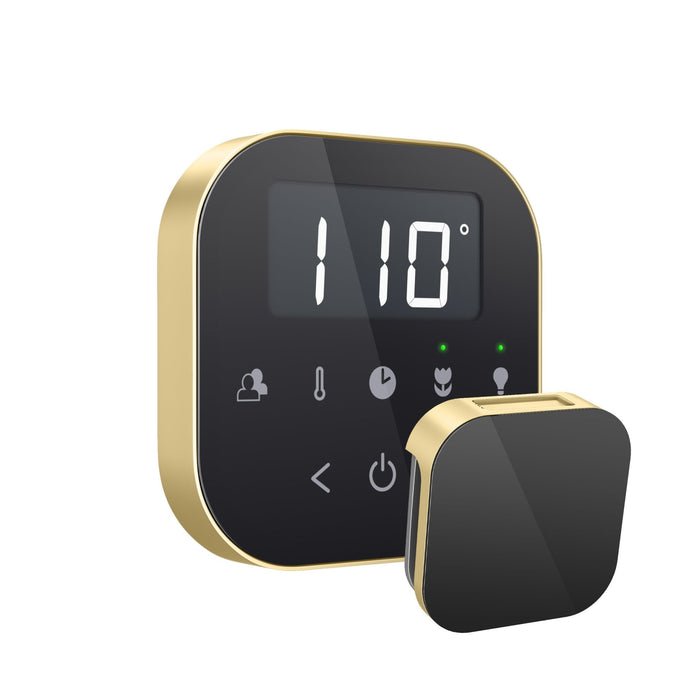 AirTempo Steam Shower Control and Aroma Glass SteamHead - Sauna Heater Supply