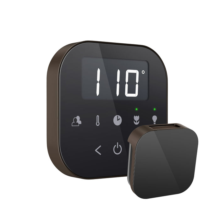 AirTempo Steam Shower Control and Aroma Glass SteamHead - Sauna Heater Supply