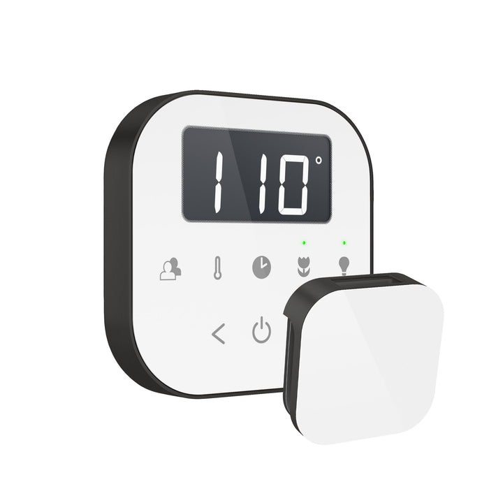 AirTempo Steam Shower Control and Aroma Glass SteamHead - Sauna Heater Supply
