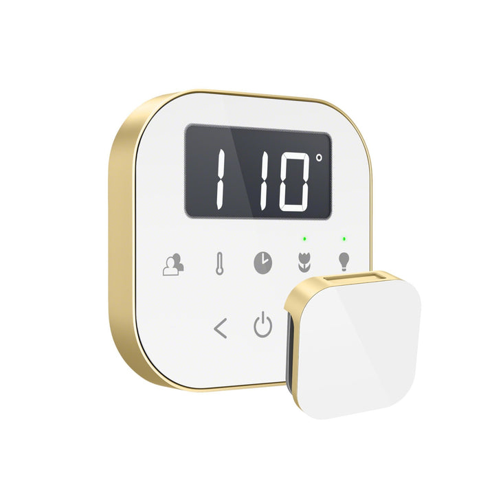 AirTempo Steam Shower Control and Aroma Glass SteamHead - Sauna Heater Supply
