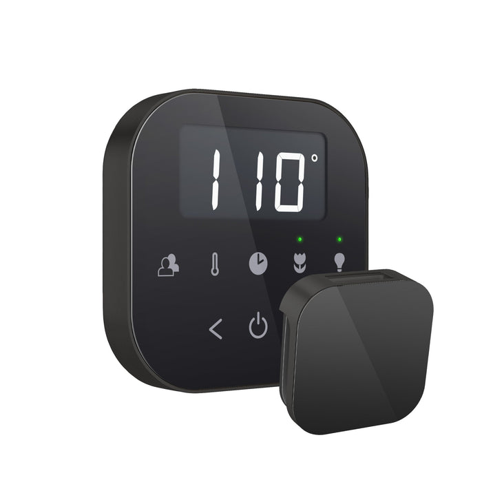 AirTempo Steam Shower Control and Aroma Glass SteamHead - Sauna Heater Supply