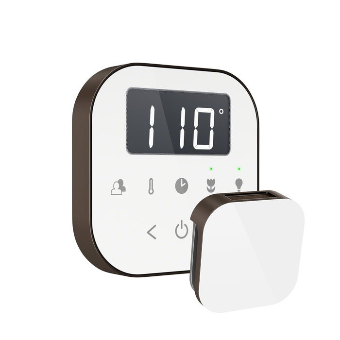 AirTempo Steam Shower Control and Aroma Glass SteamHead - Sauna Heater Supply