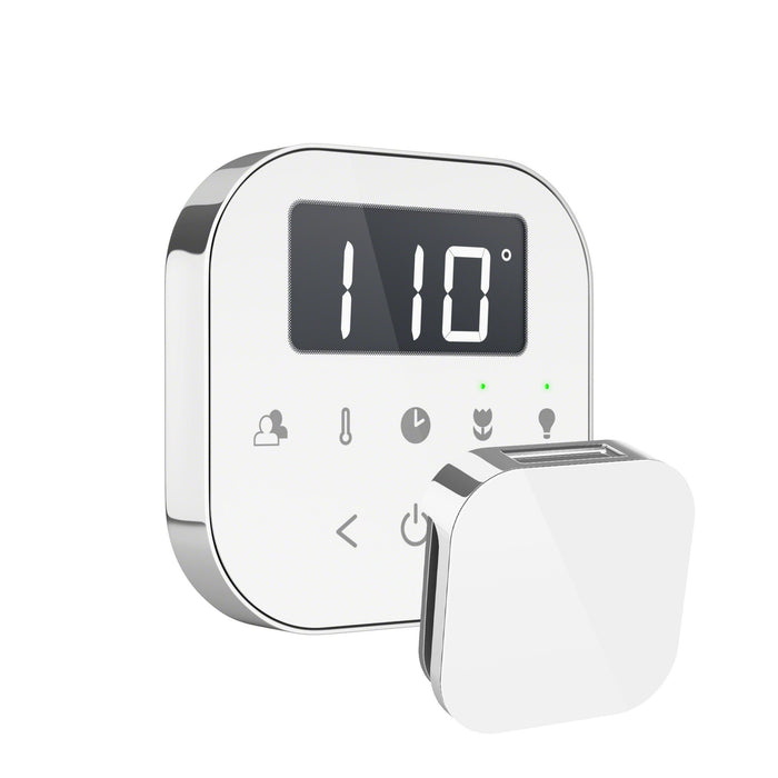 AirTempo Steam Shower Control and Aroma Glass SteamHead - Sauna Heater Supply