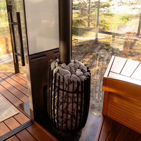 Cozy Heat SW Thru - Wall 18 Sauna Stove - Sauna Heater Supply