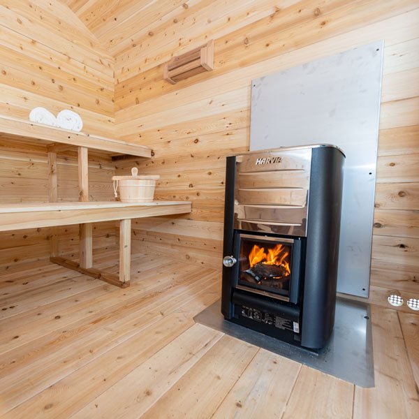 Dundalk CT Georgian 6 Person Outdoor Sauna - Sauna Heater Supply