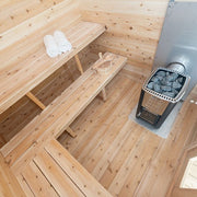 Dundalk CT Georgian 6 Person Outdoor Sauna - Sauna Heater Supply