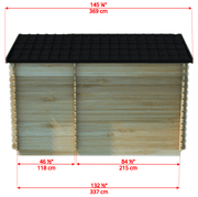 Dundalk CT Georgian 6 Person Outdoor Sauna with Changeroom - Sauna Heater Supply