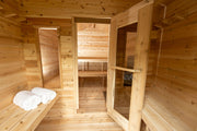 Dundalk CT Georgian 6 Person Outdoor Sauna with Changeroom - Sauna Heater Supply