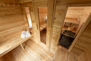 Dundalk CT Georgian 6 Person Outdoor Sauna with Changeroom - Sauna Heater Supply