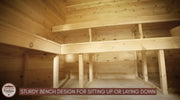 Dundalk CT Georgian 6 Person Outdoor Sauna with Changeroom - Sauna Heater Supply