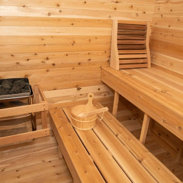Dundalk CT Luna 4 Person Barrel Sauna - Sauna Heater Supply