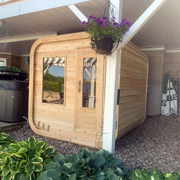 Dundalk CT Luna 4 Person Barrel Sauna - Sauna Heater Supply