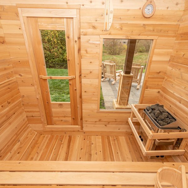 Dundalk CT Luna 4 Person Barrel Sauna - Sauna Heater Supply