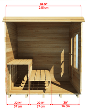 Dundalk CT Luna 4 Person Barrel Sauna - Sauna Heater Supply