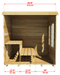 Dundalk CT Luna 4 Person Barrel Sauna - Sauna Heater Supply