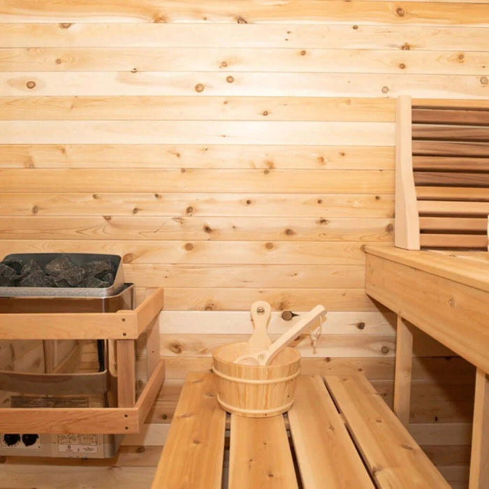 Dundalk CT Luna 4 Person Barrel Sauna - Sauna Heater Supply