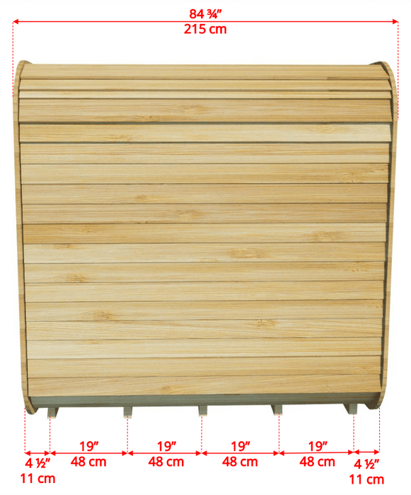 Dundalk CT Luna 4 Person Barrel Sauna - Sauna Heater Supply