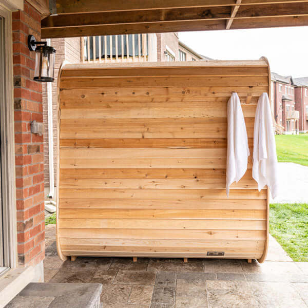 Dundalk CT Luna 4 Person Barrel Sauna - Sauna Heater Supply