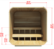 Dundalk CT Luna 4 Person Barrel Sauna - Sauna Heater Supply