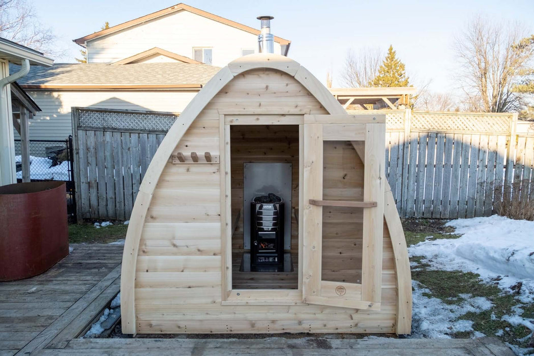 Dundalk CT Mini POD 4 Person Outdoor Sauna - Sauna Heater Supply