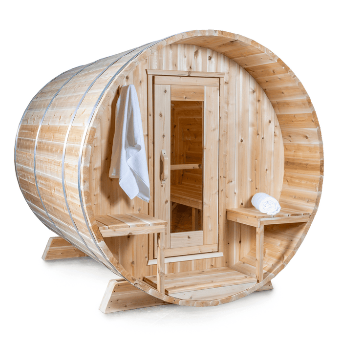 Dundalk CT Serenity 6 Person Barrel Sauna - Sauna Heater Supply