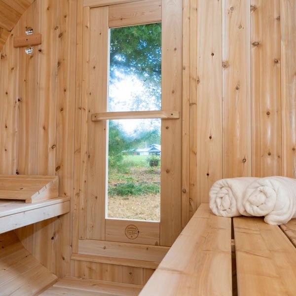 Dundalk CT Serenity 6 Person Barrel Sauna - Sauna Heater Supply