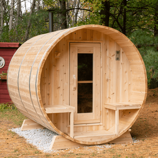 Dundalk CT Serenity 6 Person Barrel Sauna - Sauna Heater Supply