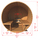 Dundalk CT Serenity 6 Person Barrel Sauna - Sauna Heater Supply