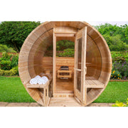 Dundalk CT Tranquility 6 Person Barrel Sauna - Sauna Heater Supply