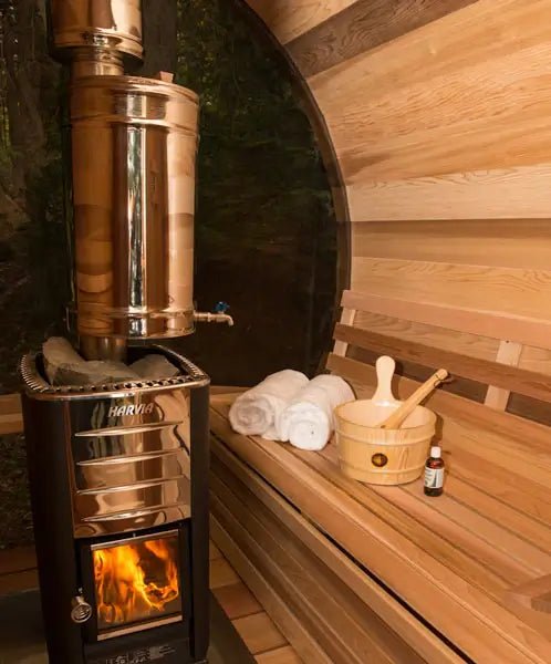 Dundalk LeisureCraft Canadian Timber Serenity MP Barrel Sauna - Sauna Heater Supply