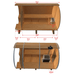 Dundalk LeisureCraft Canadian Timber Serenity MP Barrel Sauna - Sauna Heater Supply