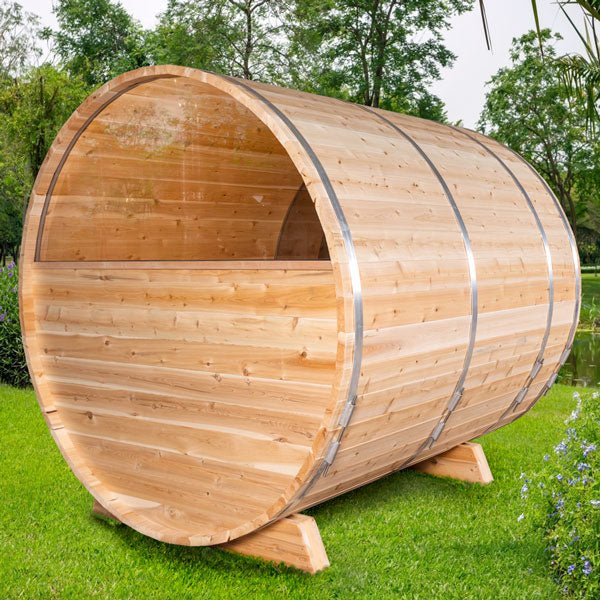 Dundalk LeisureCraft Canadian Timber Serenity MP Barrel Sauna - Sauna Heater Supply