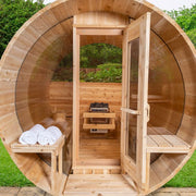 Dundalk LeisureCraft Canadian Timber Serenity MP Barrel Sauna - Sauna Heater Supply