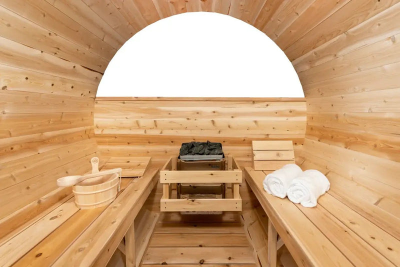 Dundalk LeisureCraft Tranquility MP Barrel Sauna - Sauna Heater Supply