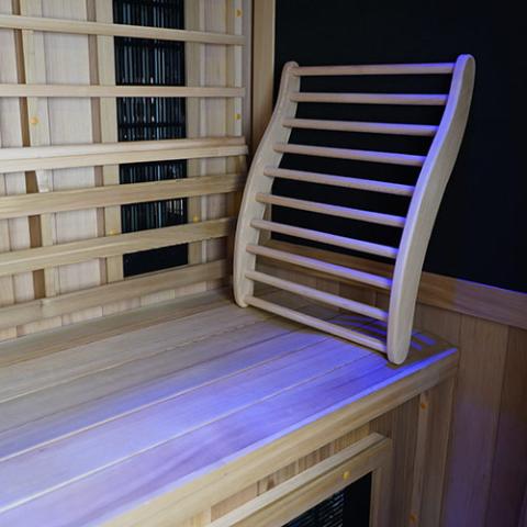 Finnmark Ergonomic Cedar Backrest - Sauna Heater Supply