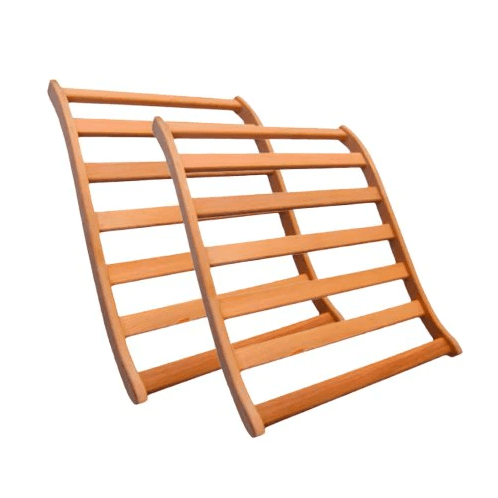 Golden Designs 2-Person Ergonomic Sauna Back Rest in Red Cedar Wood