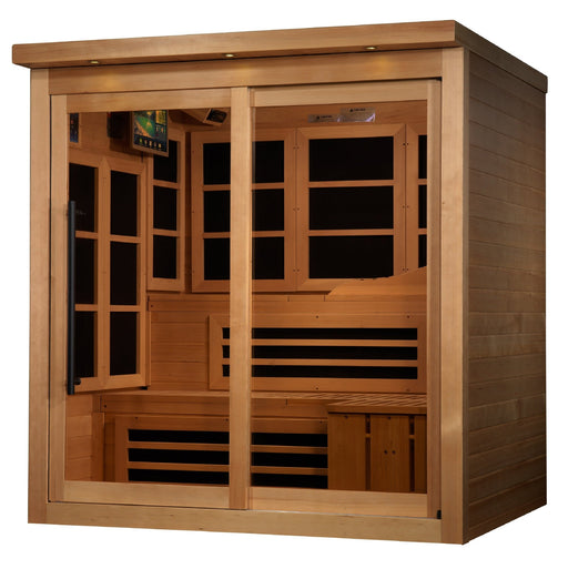 Golden Designs 6 - Person Near Zero EMF FAR Infrared Sauna - Sauna Heater Supply