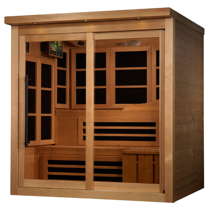 Golden Designs 6 - Person Near Zero EMF FAR Infrared Sauna - Sauna Heater Supply