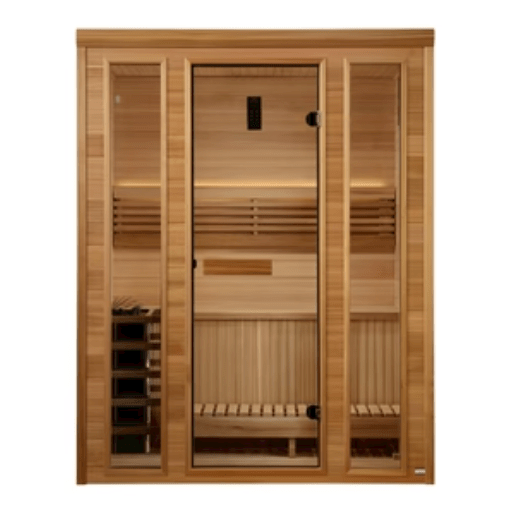 Golden Designs "Andermatt" 3 - Person Traditional Steam Sauna – Pacific Premium Clear Cedar - Sauna Heater Supply