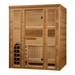 Golden Designs "Andermatt" 3 - Person Traditional Steam Sauna – Pacific Premium Clear Cedar - Sauna Heater Supply