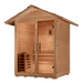 Golden Designs "Arlberg" 3 Person Traditional Outdoor Sauna - Canadian Hemlock - Sauna Heater Supply