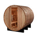 Golden Designs Arosa 4 - Person Outdoor Barrel Steam Sauna in Pacific Cedar Wood - Sauna Heater Supply