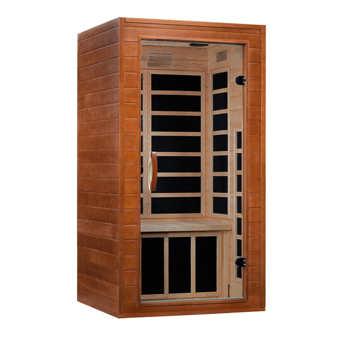 Golden Designs Dynamic "Avila" 1 - 2 Person Low EMF FAR Infrared Sauna - Sauna Heater Supply