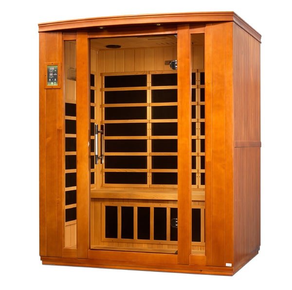 Golden Designs Dynamic "Bellagio" 3 - Person Low EMF FAR Infrared Sauna - Sauna Heater Supply